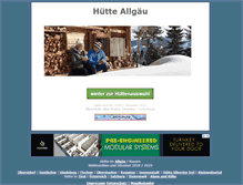Tablet Screenshot of huette-allgaeu.de